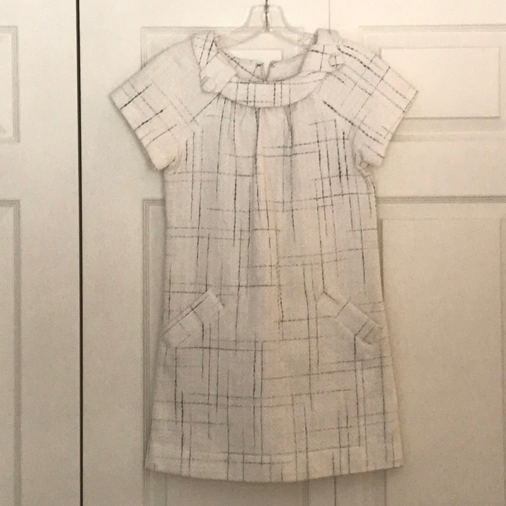 White shift dress